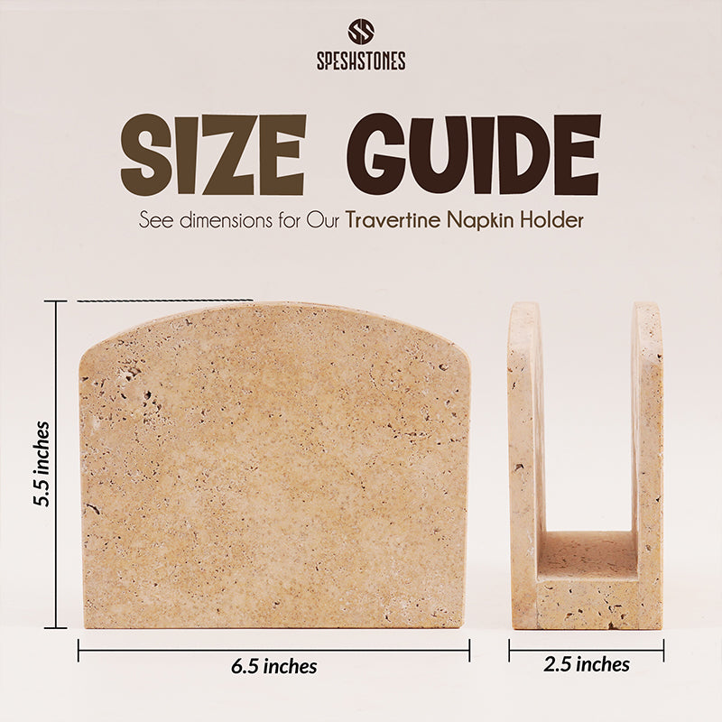 Napkin Holder Travertine