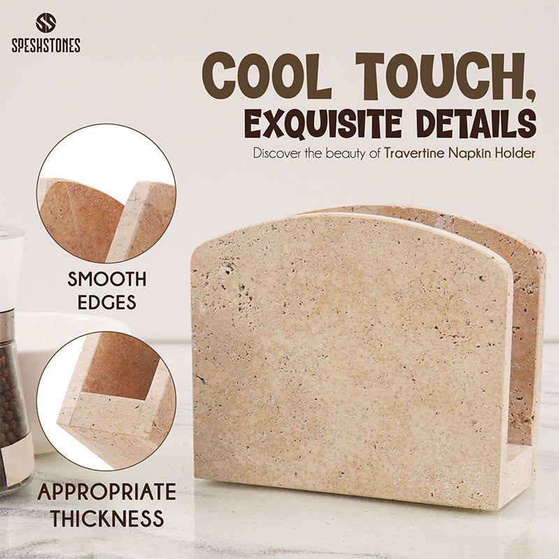 Napkin Holder Travertine