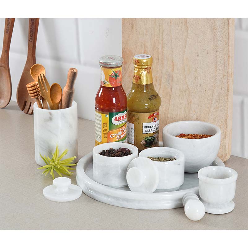 Round Tray Set with Accessories - 10in