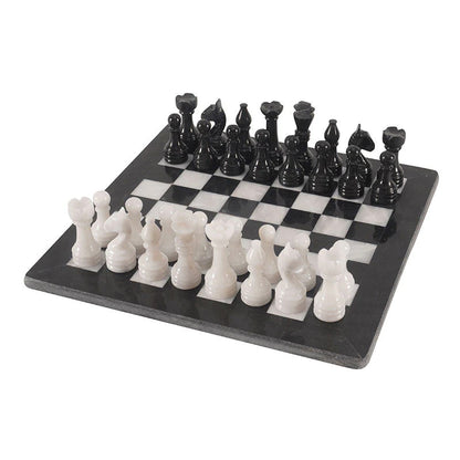 30cm/12in Chess Set - Black & White