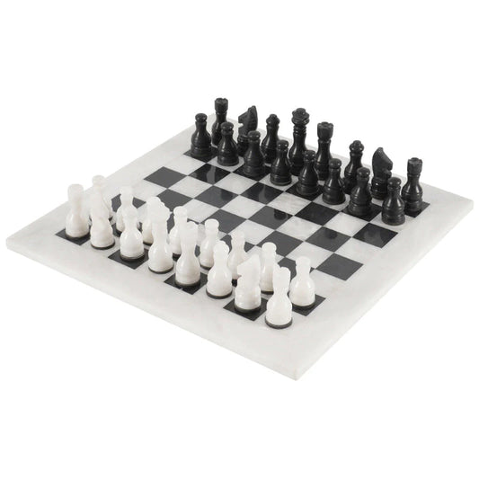 30cm/12in Chess Set - White & Black