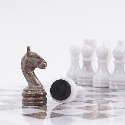 30cm/12in Chess Set - White & Oceanic