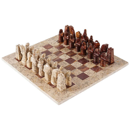 38cm15in Special Edition Chess Set - Coral & Red