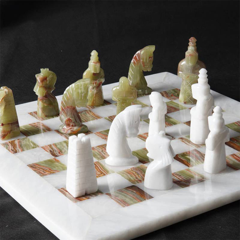 38cm15in Special Edition Chess Set - Coral & Red