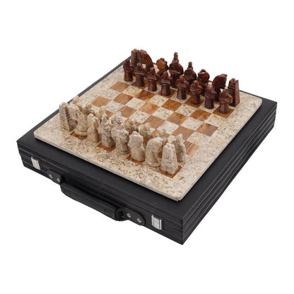 38cm15in Special Edition Chess Set - Coral & Red