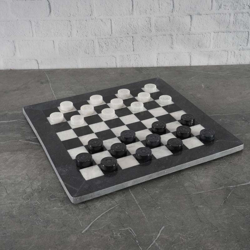 38cm/15in Chess Set - Black & White