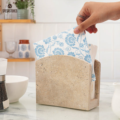 Napkin Holder Travertine
