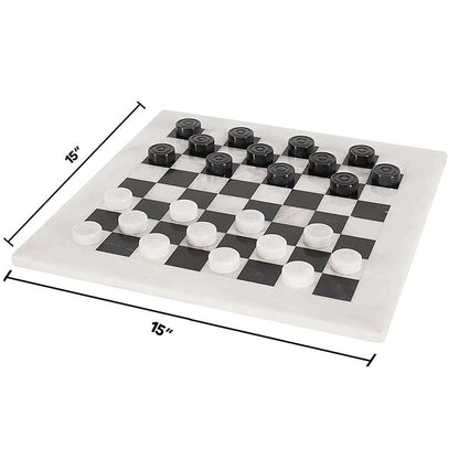 38cm/15in Chess Set - White & Black