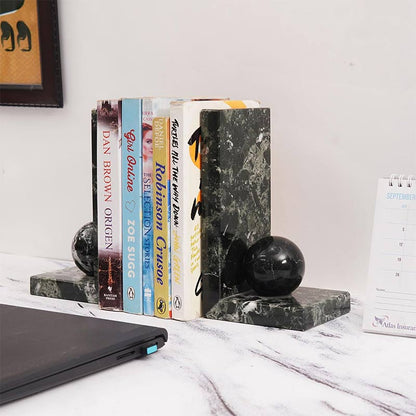 L-shaped bookends, decorative bookends, marble bookends (1)