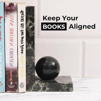L-shaped bookends, decorative bookends, marble bookends (1)
