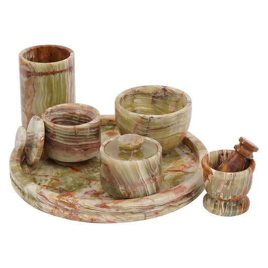 Round Tray Set with Accessories - 10in