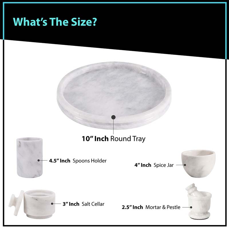 Round Tray Set with Accessories - 10in