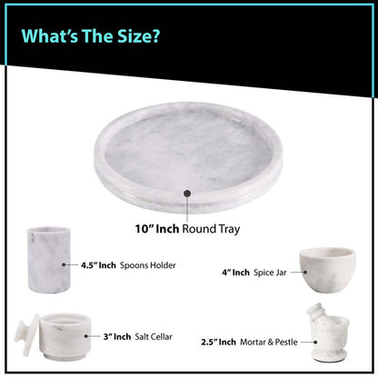 Round Tray Set with Accessories - 10in