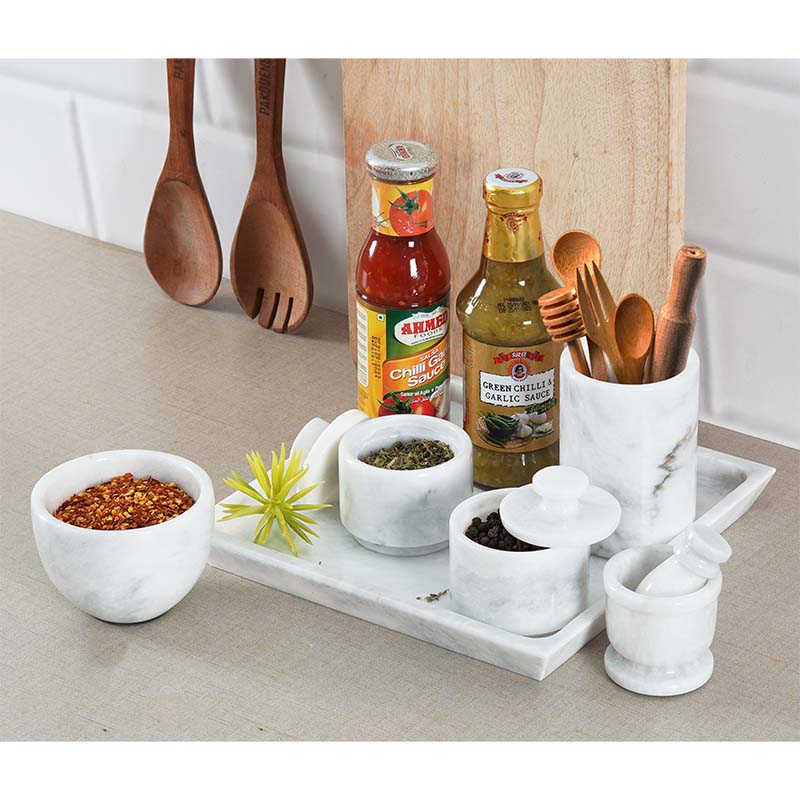 Square Tray Set with Accessories - 10in