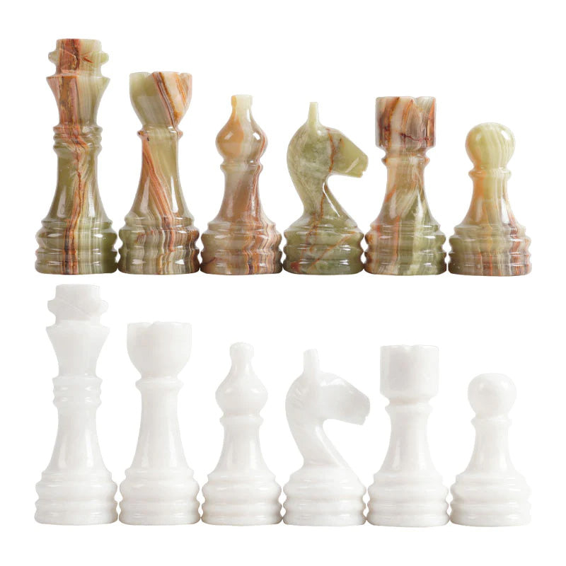 Chess Figures - White & Green