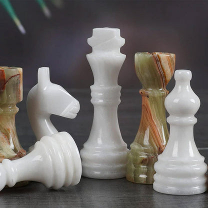 Chess Figures - White & Green