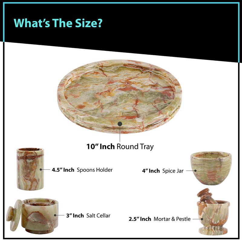 Round Tray Set 10" with Accessories