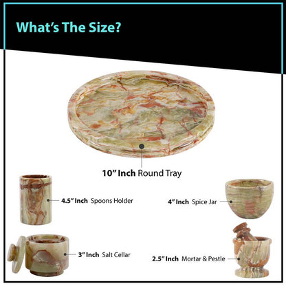 Round Tray Set 10" with Accessories