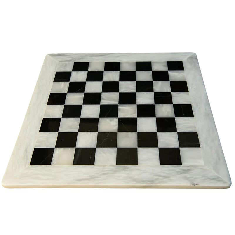 38cm/15in Chess Board - White & Black