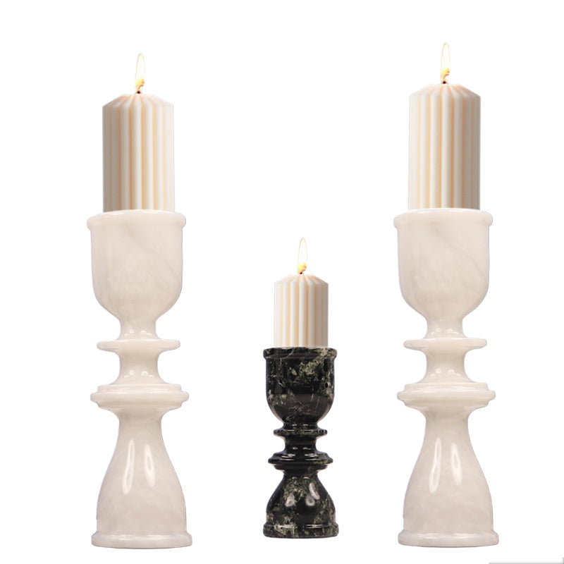 Candle Holder - set of 3 - White